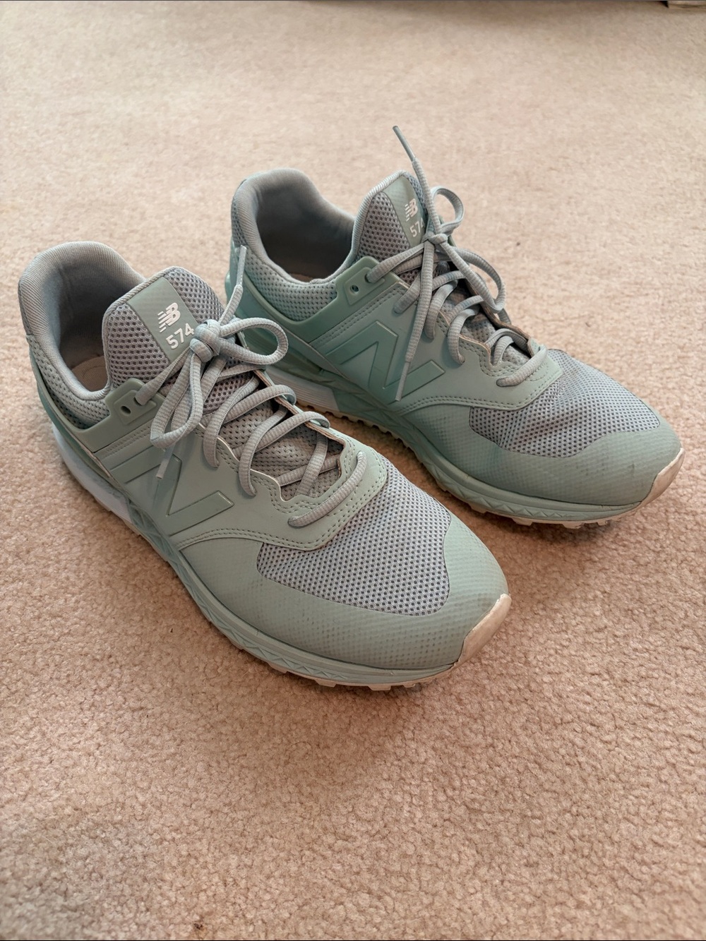New Balance Women's Mint Green Athletic Sneakers - 574 Style